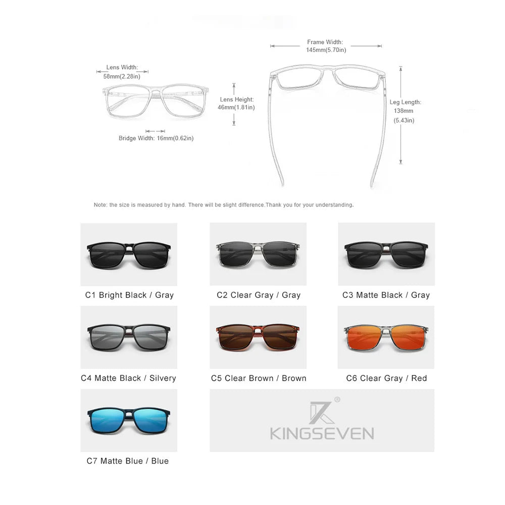 “Noir S7” Glasses – Polarized & Anti-reflective