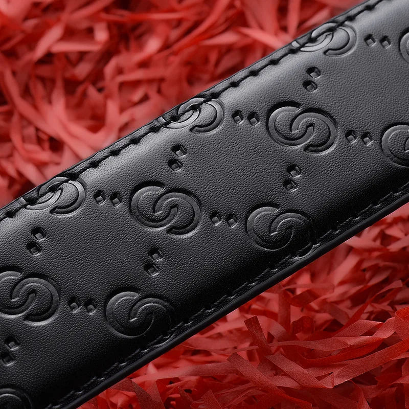 Ceinture élégante pour homme – Boucle en alliage de luxe, cuir souple
