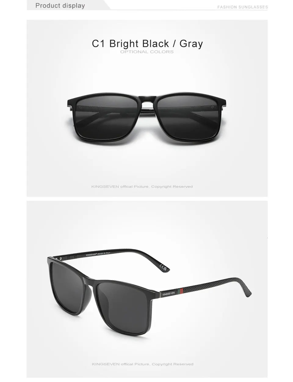 “Noir S7” Glasses – Polarized & Anti-reflective