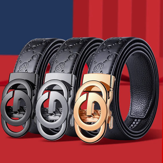 Ceinture élégante pour homme – Boucle en alliage de luxe, cuir souple