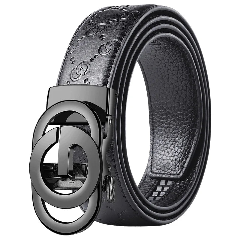Ceinture élégante pour homme – Boucle en alliage de luxe, cuir souple